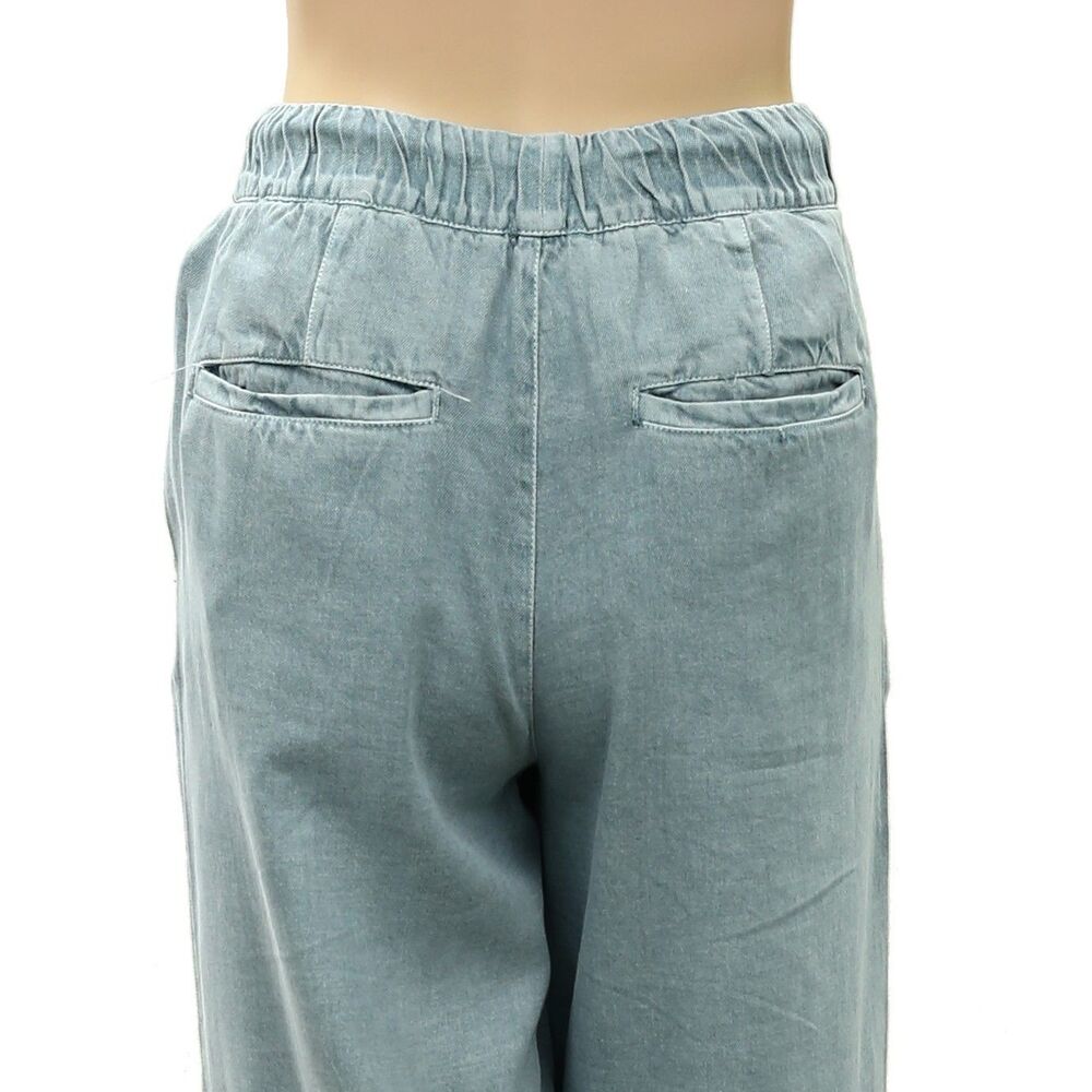 Free People Women's Tidal Moon Low-Rise Pull-On Trouser Pants Wide-Leg L 291207 - Picture 8 of 8
